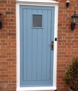 Light Blue Front Door