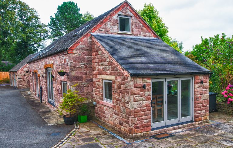 barn conversion with bifold doors