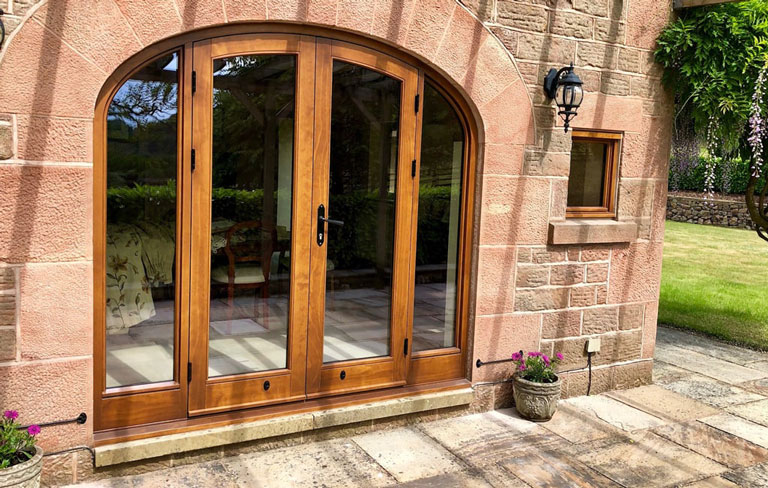 Timber bi-fold doors